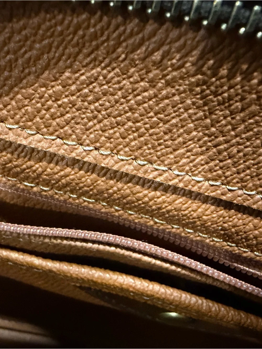 Dooney & Bourke Brown Pebble Leather Satchel with Gold Hardware